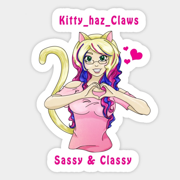 Sassy & Classy Sticker by Kitty's Sassy Shirts 